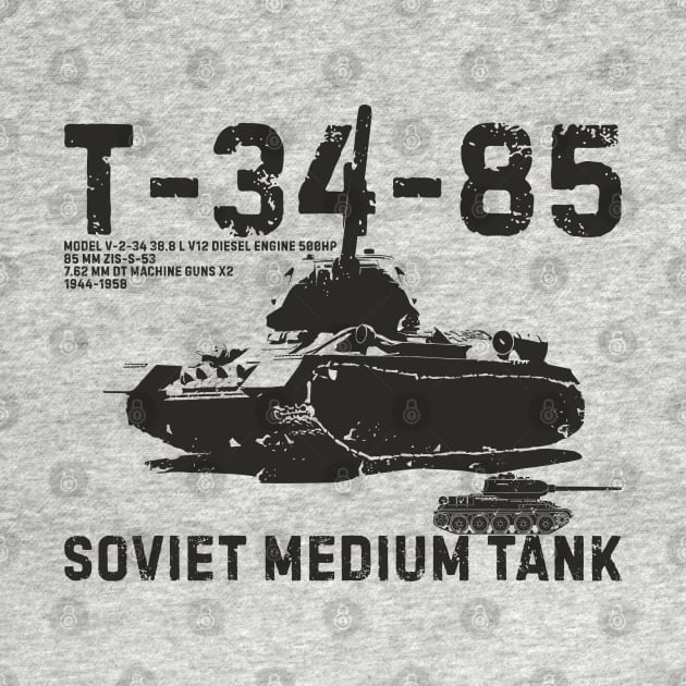 Soviet medium tank T-34-85 by FAawRay